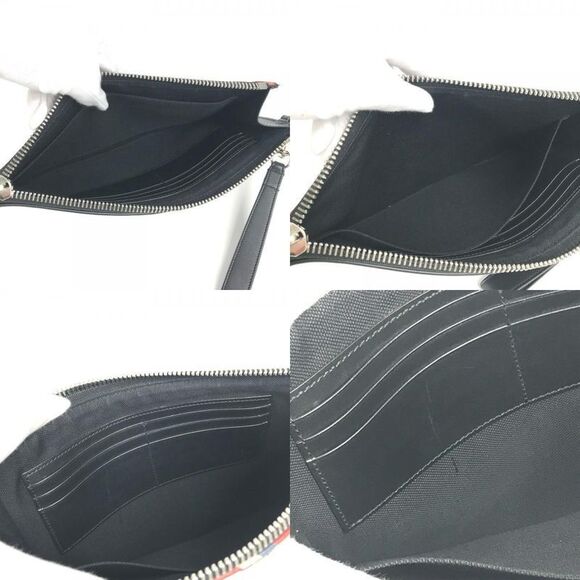 Gucci Clutch Bag Night Courier GG Supreme 496346 GG Supreme Canvas Black - Picture 8 of 9